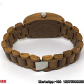 Top-Quality Teak-Wooden Watch Quartz Watch Hl16